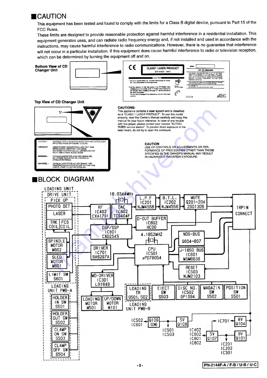 Clarion 28184-2F015 Service Manual Download Page 3