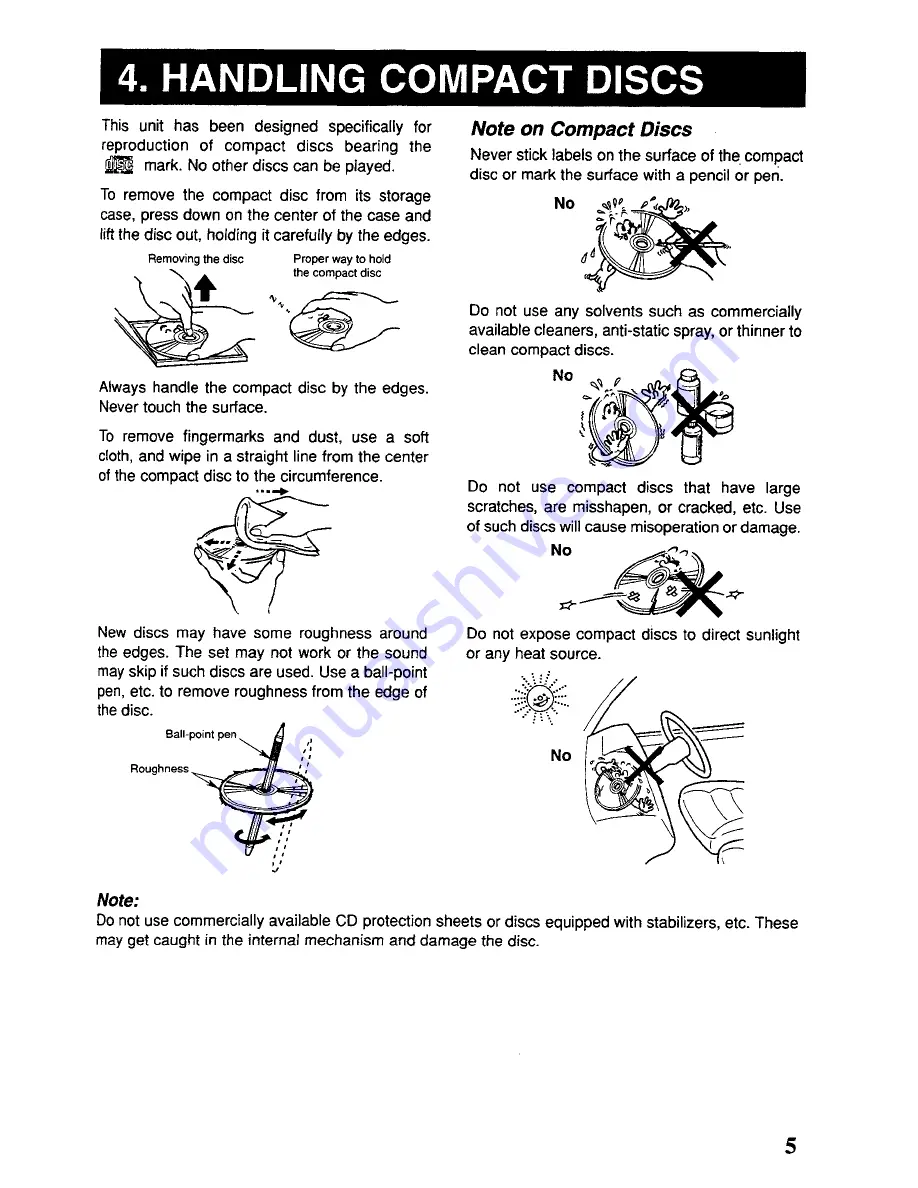 Clarion DRX9255 Owner'S Manual Download Page 5