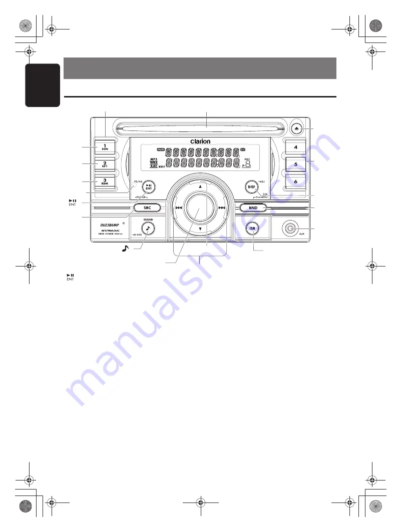 Clarion DUZ386MP Скачать руководство пользователя страница 6