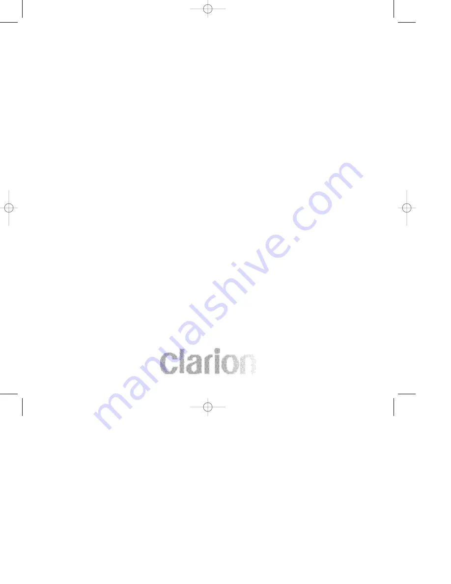 Clarion OHMD74 Owners And Installation Manual Download Page 18