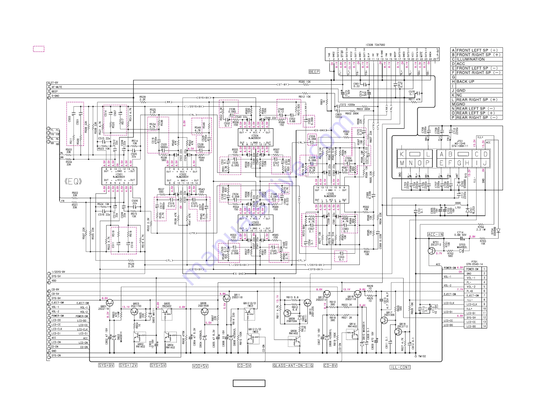 Clarion PP-2449V-H Service Manual Download Page 3