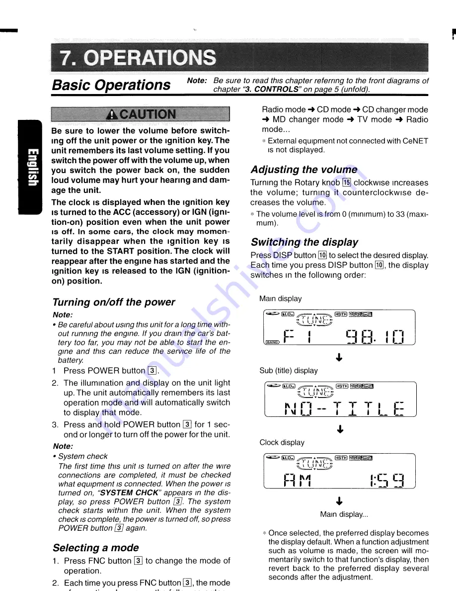 Clarion rdx665dz Owner'S Manual Download Page 10