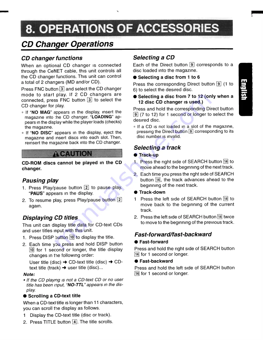 Clarion rdx665dz Owner'S Manual Download Page 17