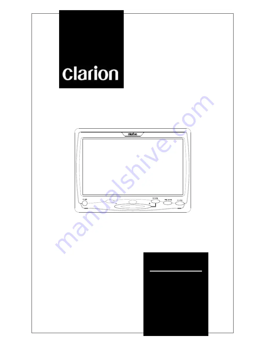 Clarion VMA633 Owner'S Manual Download Page 1