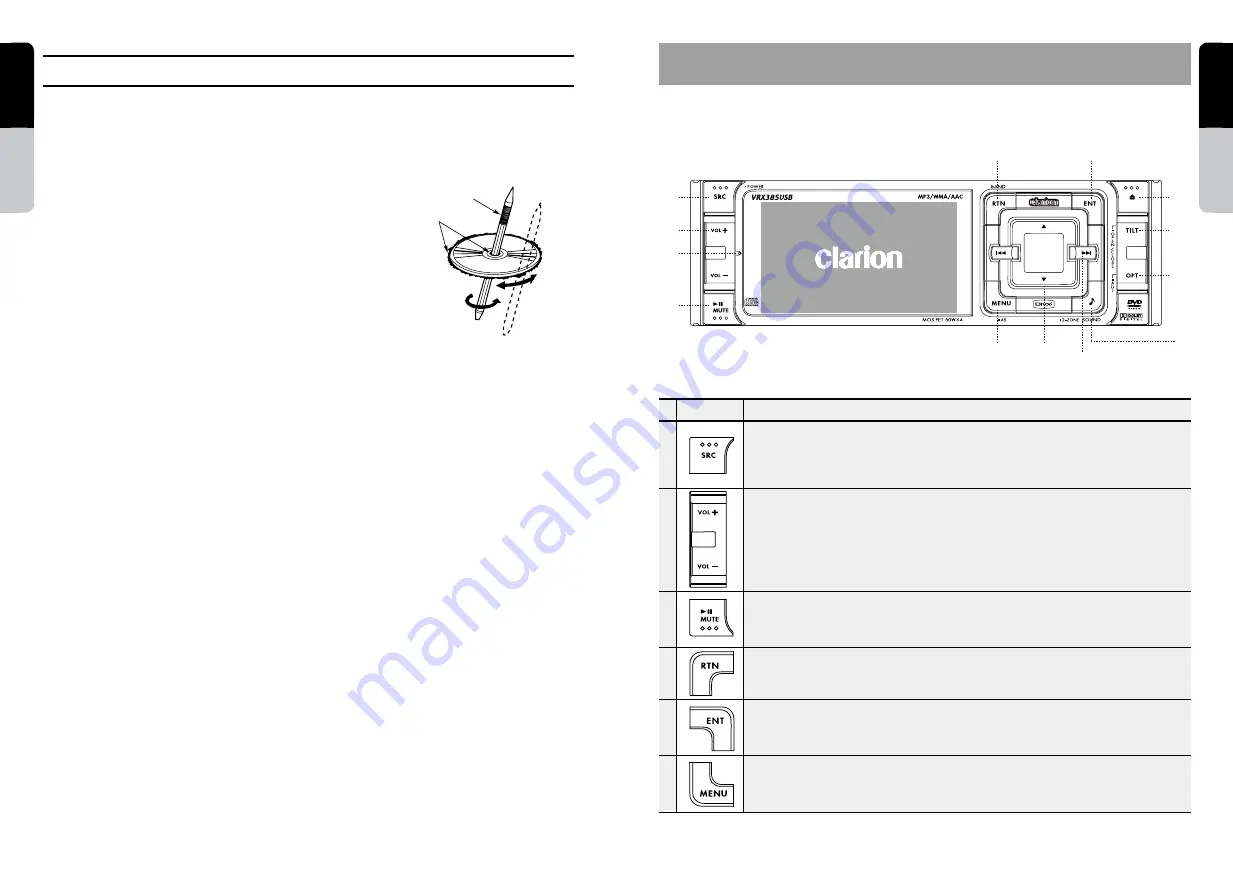 Clarion VRX385USB Owner'S Manual & Installation Manual Download Page 8