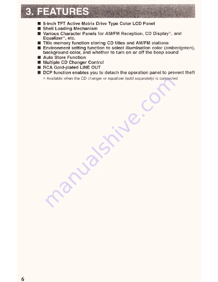 Clarion VRX8271 Owner'S Manual And Installation Manual Download Page 5