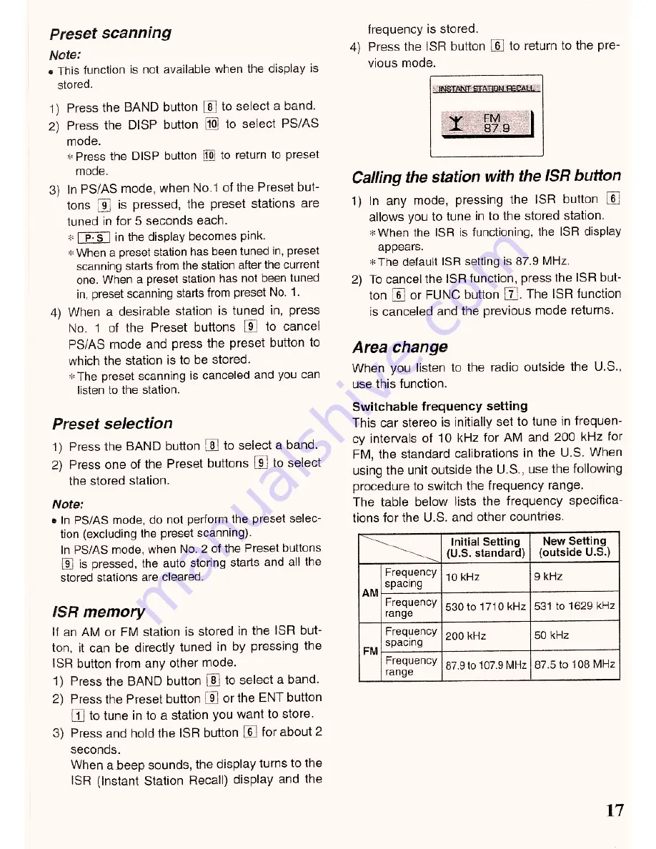 Clarion VRX8271 Owner'S Manual And Installation Manual Download Page 16