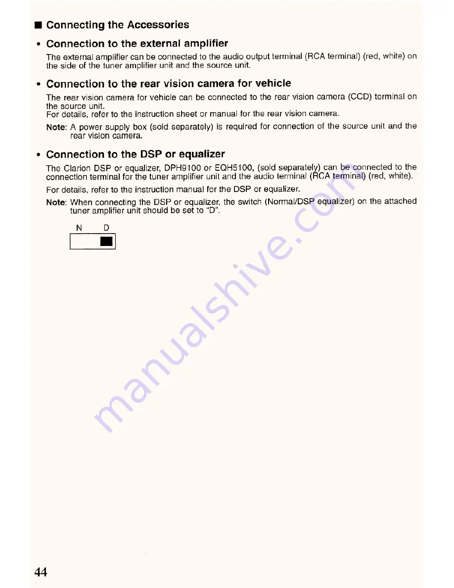 Clarion VRX8271 Owner'S Manual And Installation Manual Download Page 42