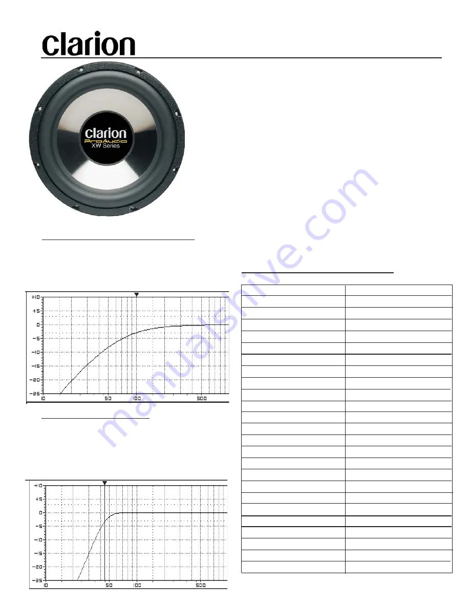 Clarion XW-1000 Product Manual Download Page 1