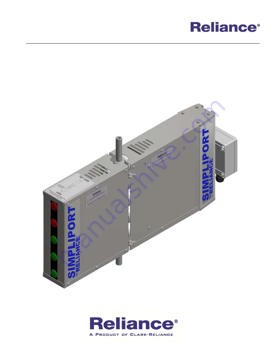 Clark-Reliance Reliance Simpliport 180 Скачать руководство пользователя страница 1