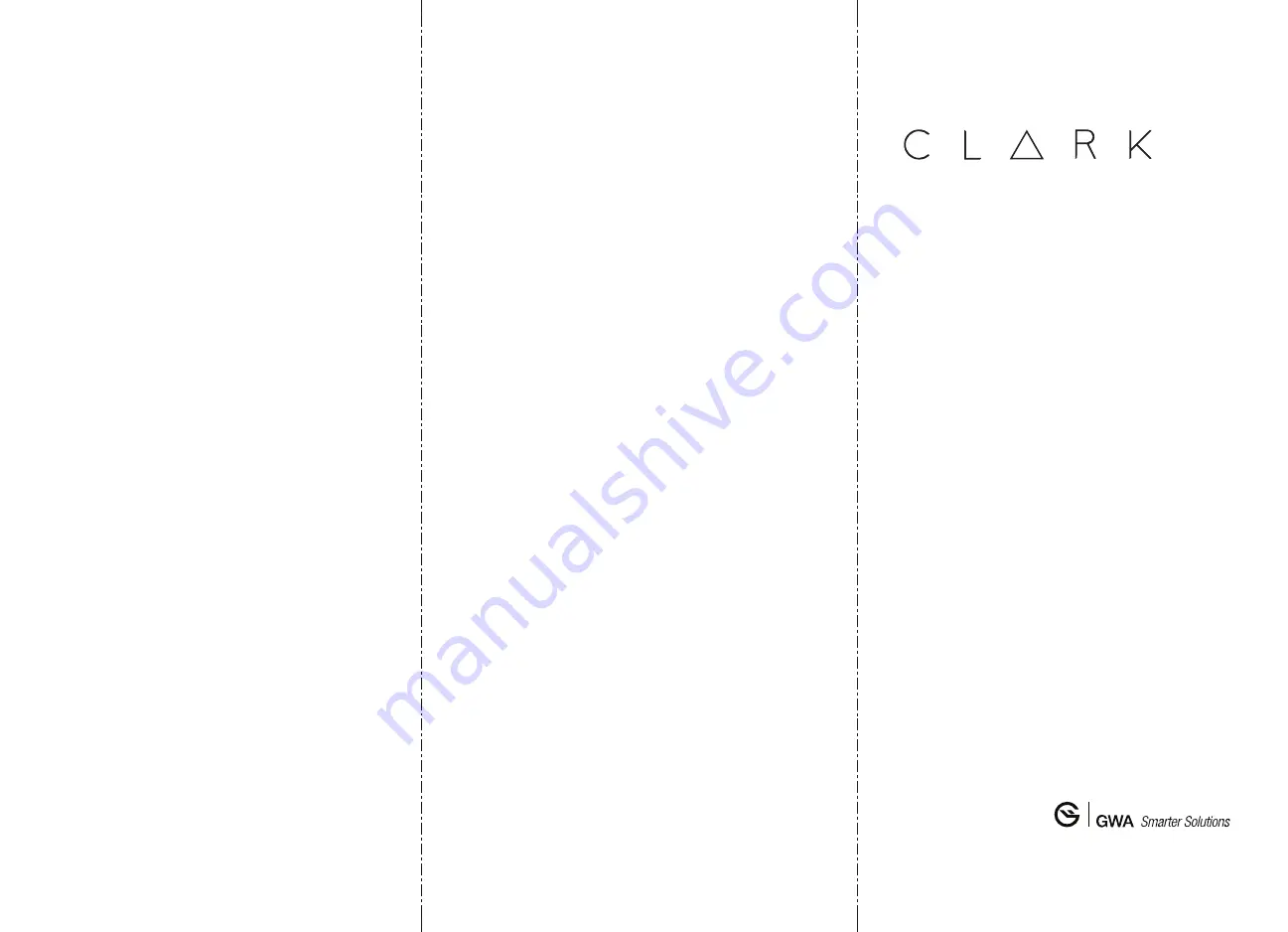 Clark Back to Wall Care & Installation Manual Download Page 1