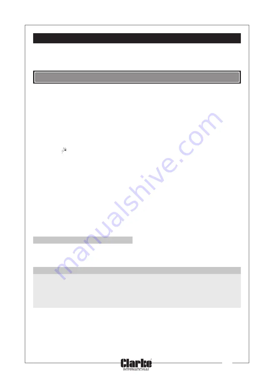 Clarke 6460000 Operating & Maintenance Instructions Download Page 15