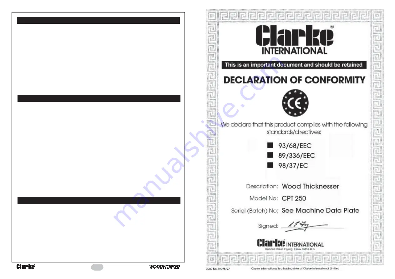 Clarke 6500860 Скачать руководство пользователя страница 2