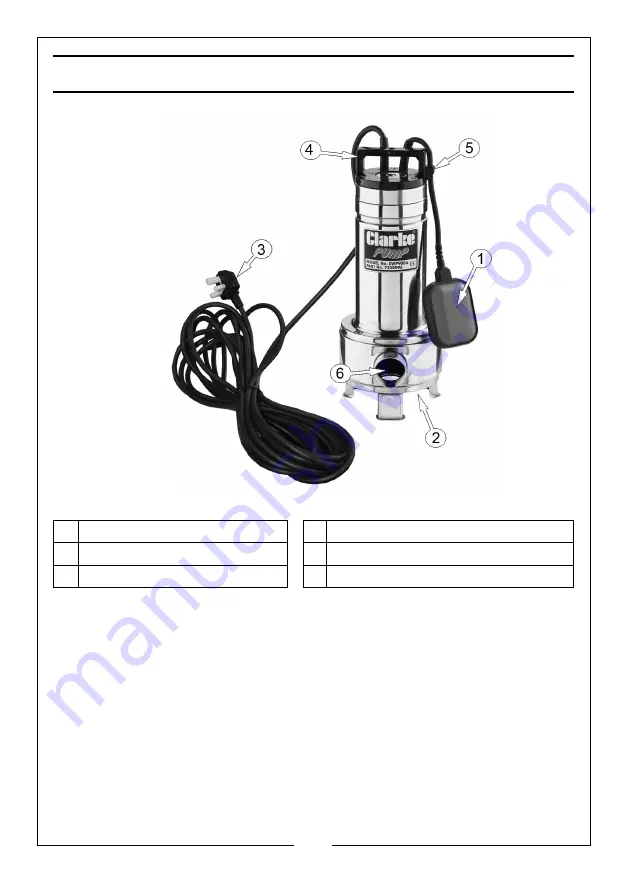 Clarke 7230096 Operation & Maintenance Instructions Manual Download Page 4