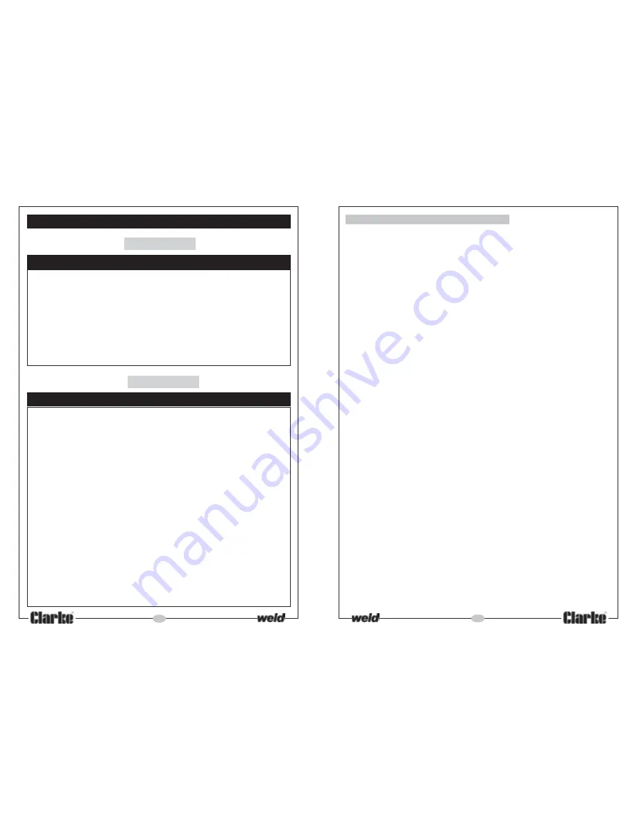 Clarke Arc/Tig120 Operating & Maintenance Manual Download Page 7