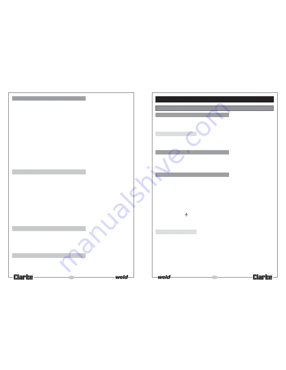 Clarke Arc/Tig120 Operating & Maintenance Manual Download Page 14