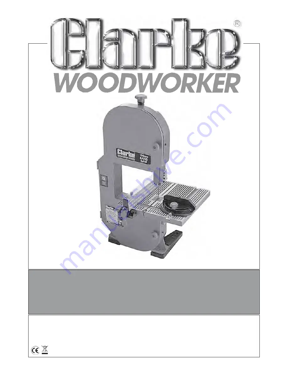 Clarke CBS 190 Скачать руководство пользователя страница 1