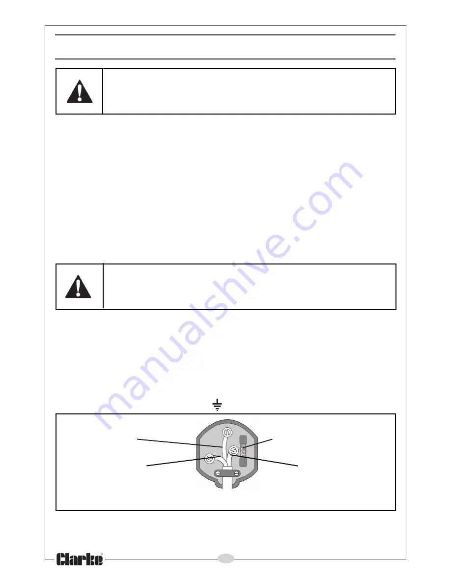 Clarke CHL1260C Operating And Maintenance Instructions Manual Download Page 4