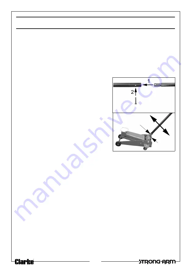 Clarke CTJ2001G Operation & Maintenance Instructions Manual Download Page 4