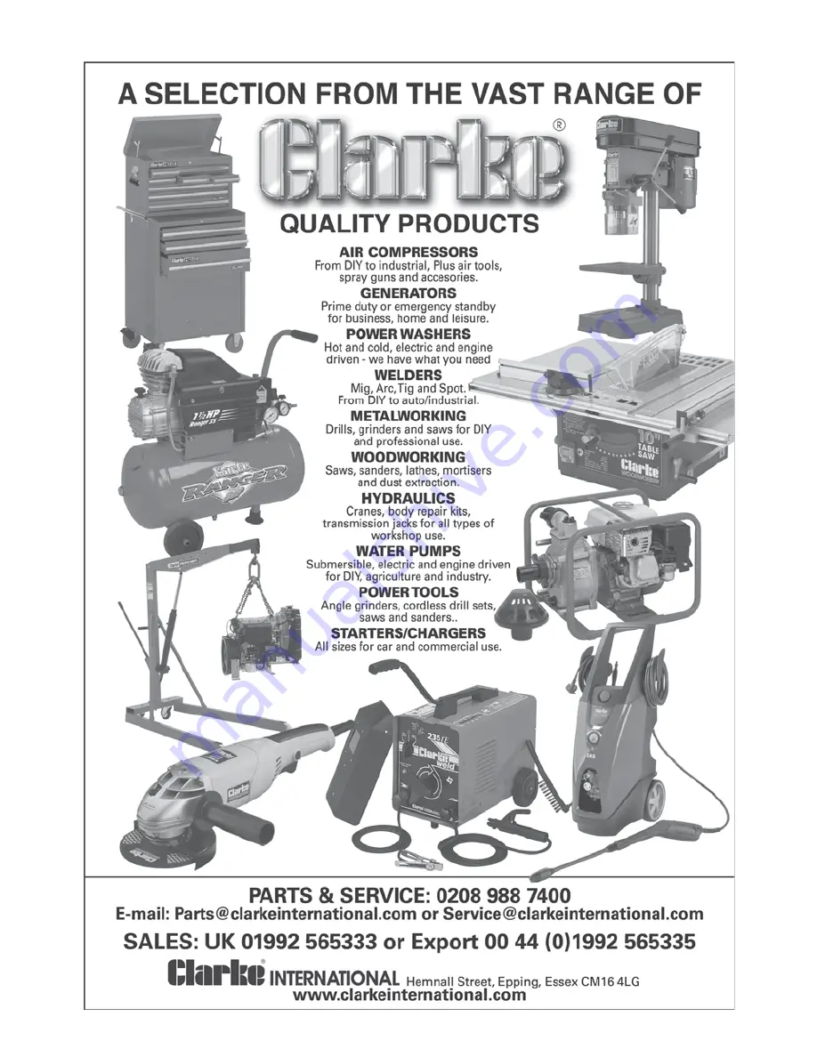 Clarke Devil 370P Operating & Maintenance Instructions Download Page 12