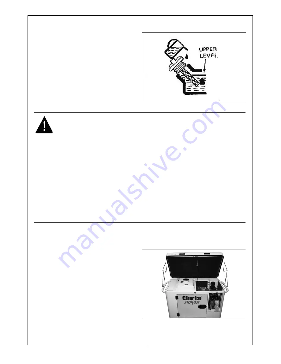 Clarke DG6000DVES Operation & Maintenance Instructions Manual Download Page 11