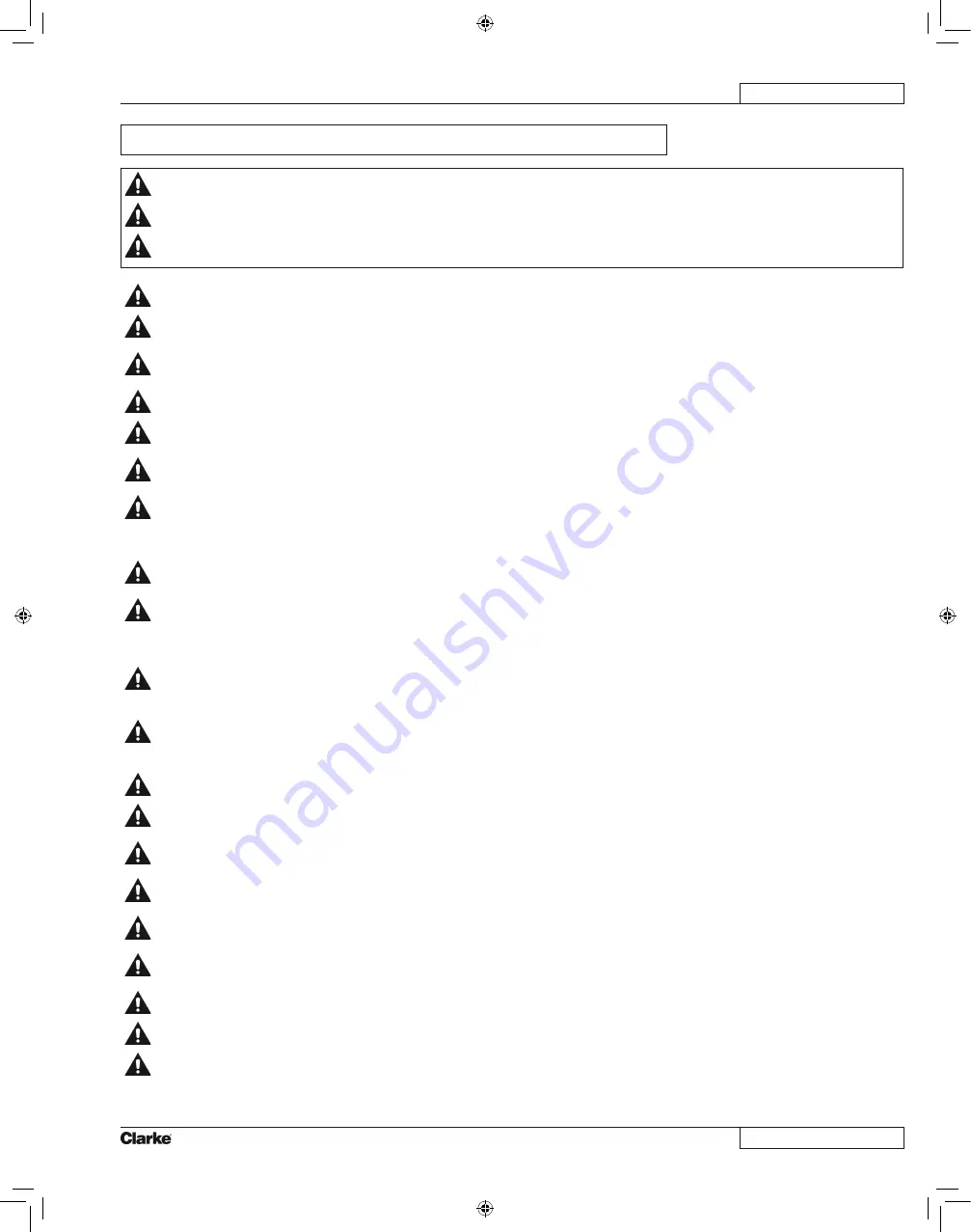 Clarke Focus II Operator'S Manual Download Page 36