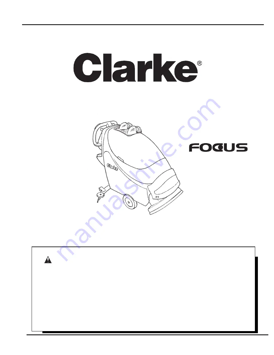 Clarke FOCUS L17 Скачать руководство пользователя страница 1