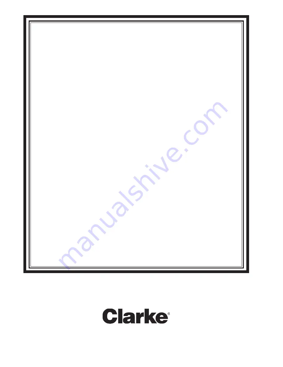 Clarke FOCUS L17 Operator'S Manual Download Page 60