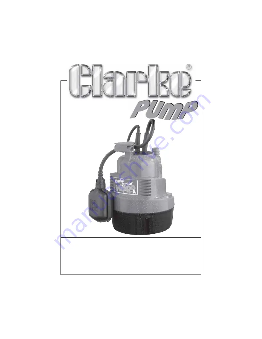 Clarke HIPPO Jr Operating & Maintenance Instructions Download Page 1