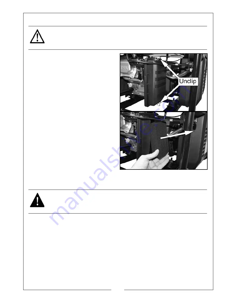 Clarke IG3500F Operation & Maintenance Instructions Manual Download Page 17