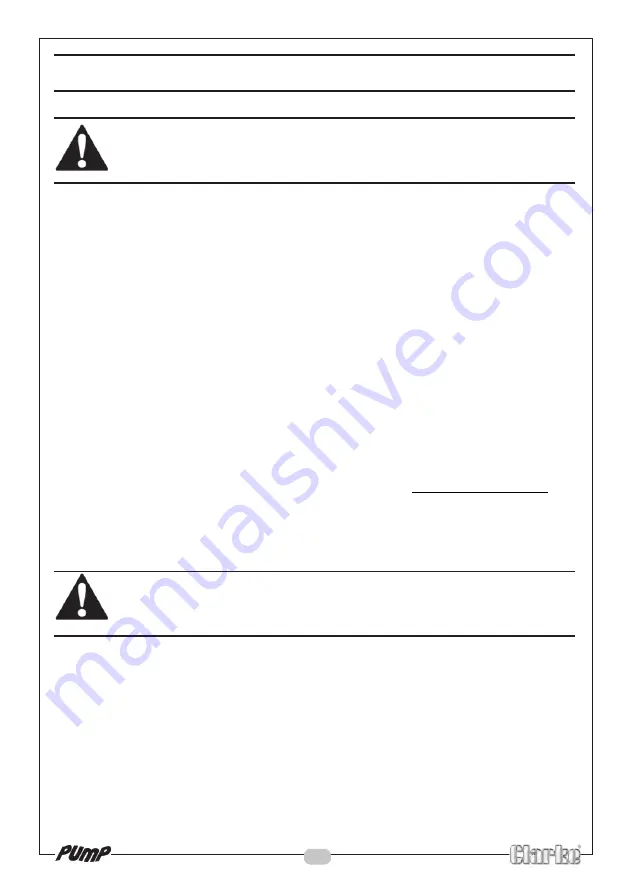 Clarke IVP14A Operation & Maintenance Instructions Manual Download Page 9