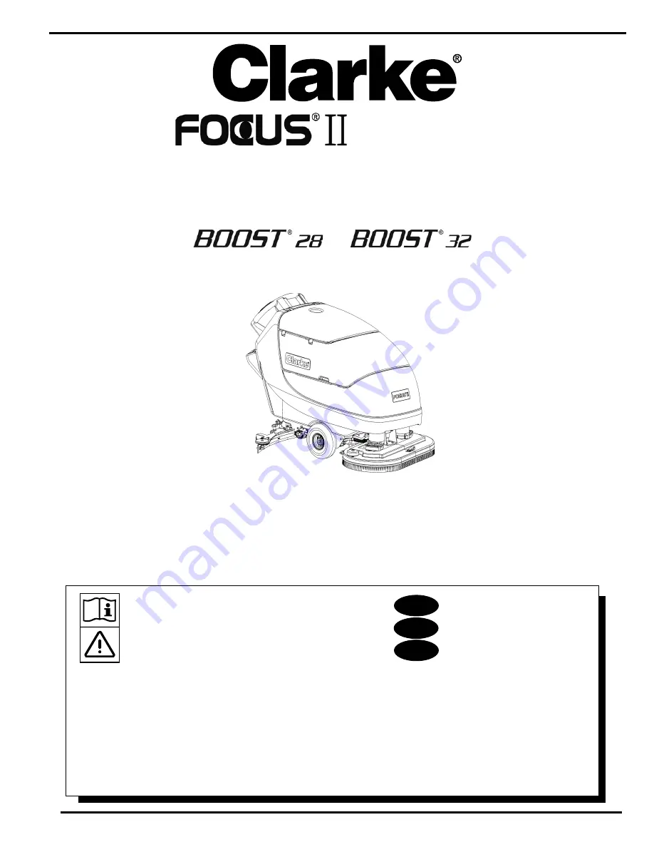 Clarke Mini-Max 26 Operator'S Manual Download Page 1