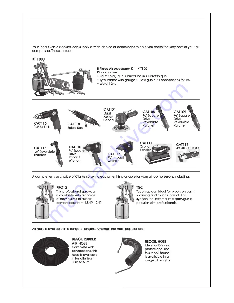 Clarke Raider 15/500 Operation & Maintenance Instructions Manual Download Page 19