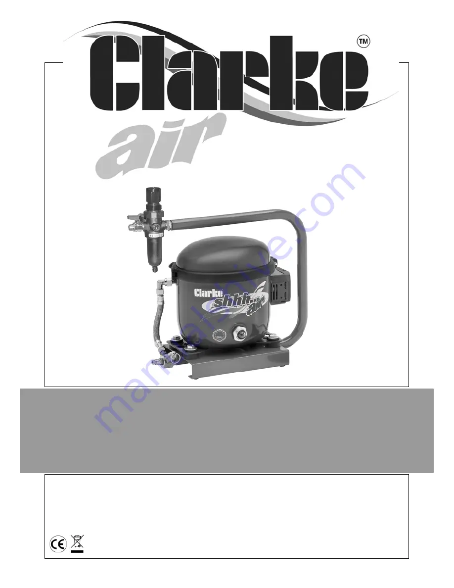 Clarke SHHHAIR 30 Operation & Maintenance Instructions Manual Download Page 1