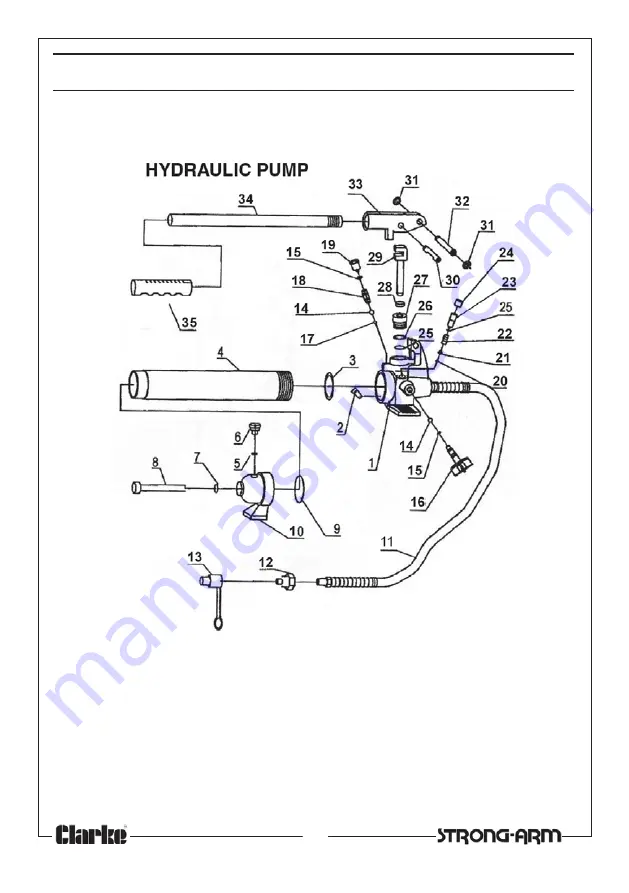 Clarke Strong Arm CS10PRH Operating & Maintenance Instructions Download Page 8