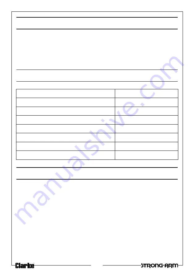 Clarke Strong-Arm CTJ4000G Скачать руководство пользователя страница 2