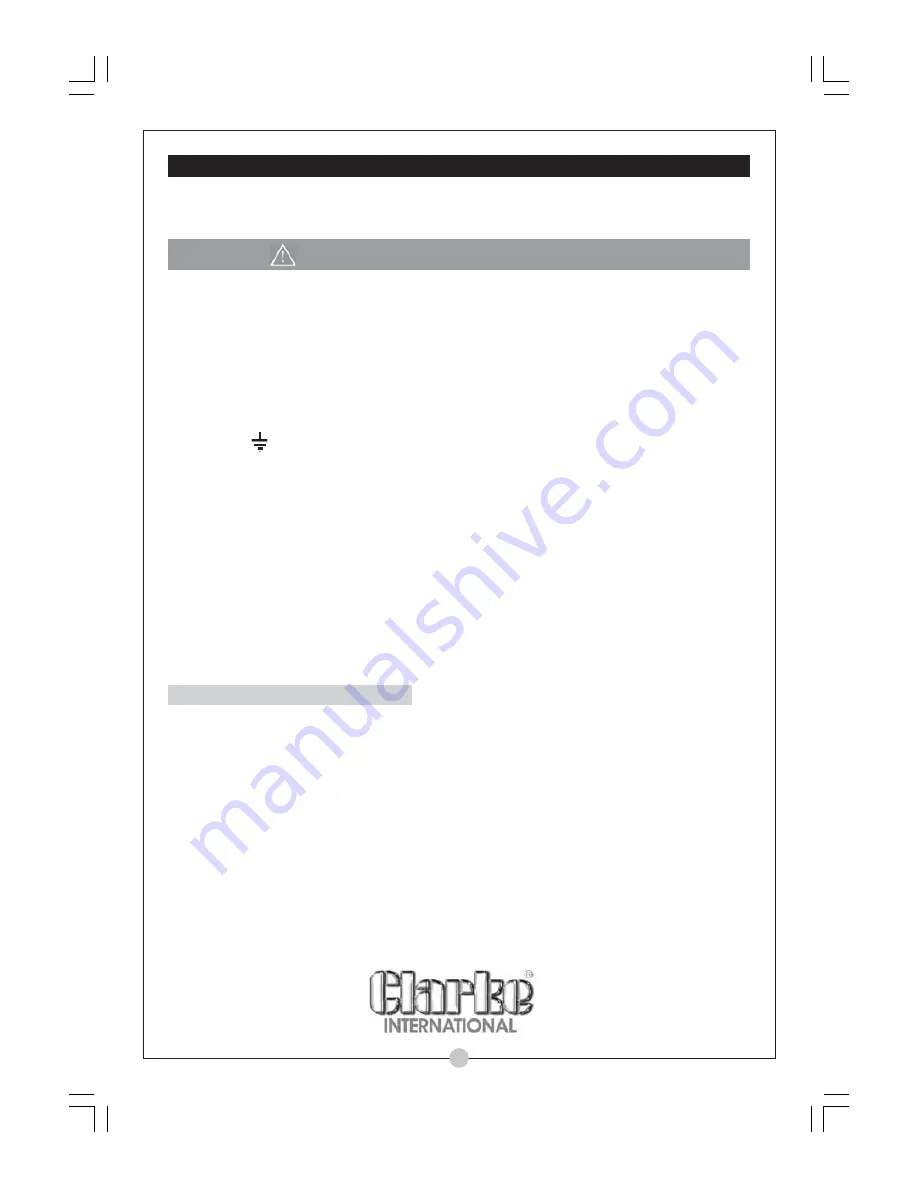 Clarke Woodworker CSS400B Operating And Maintenance Instructions Manual Download Page 6