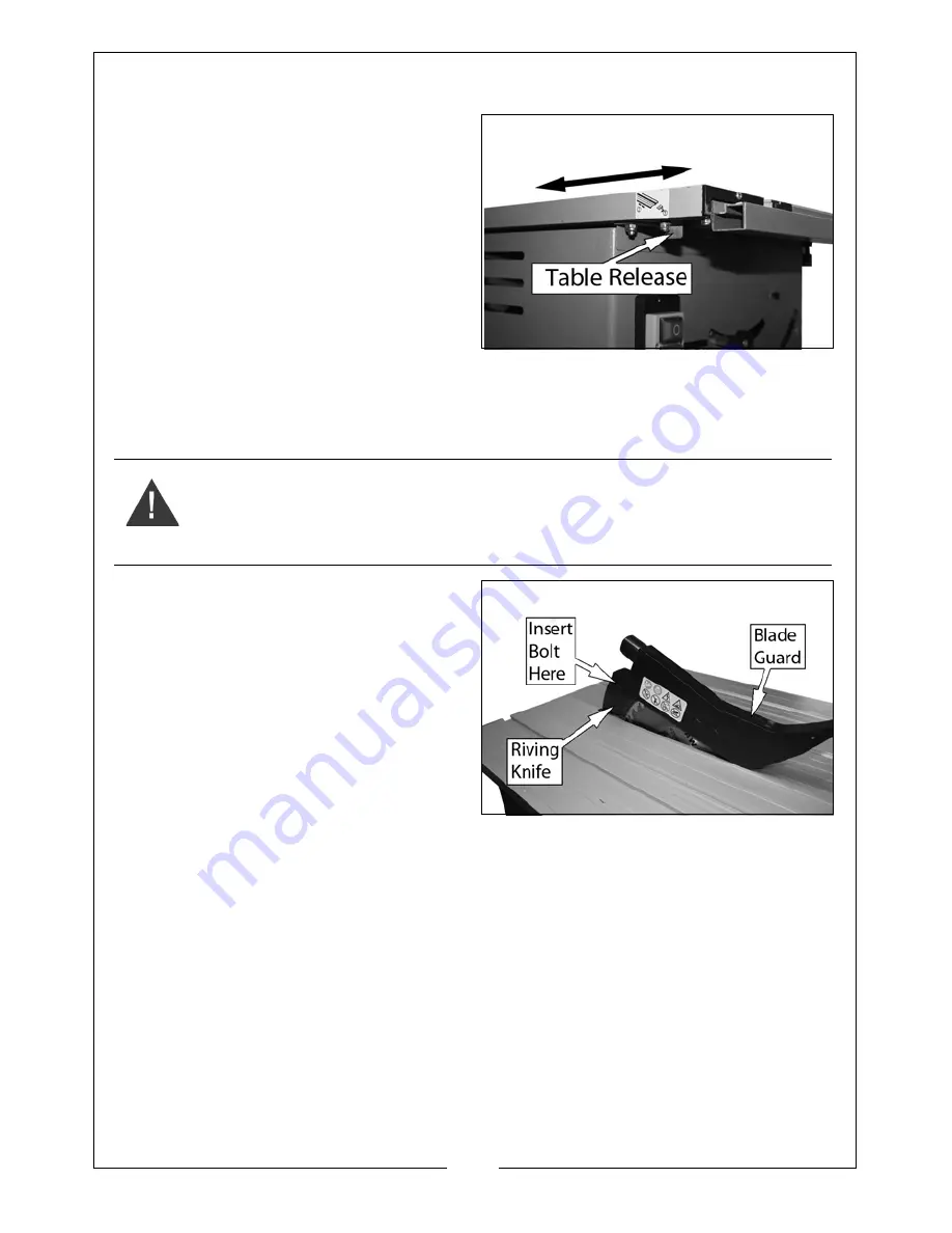 Clarke Woodworker CTS14 Operation & Maintenance Instructions Manual Download Page 12