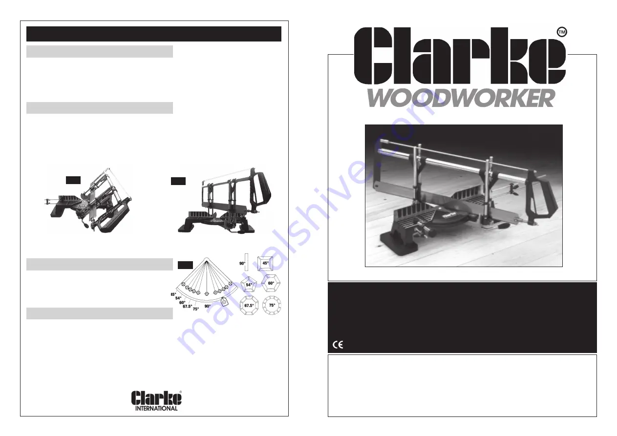 Clarke Woodworker MBS600B Скачать руководство пользователя страница 1