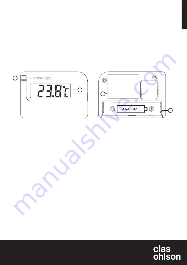 Clas Ohlson 36-3392 Instruction Manual Download Page 1