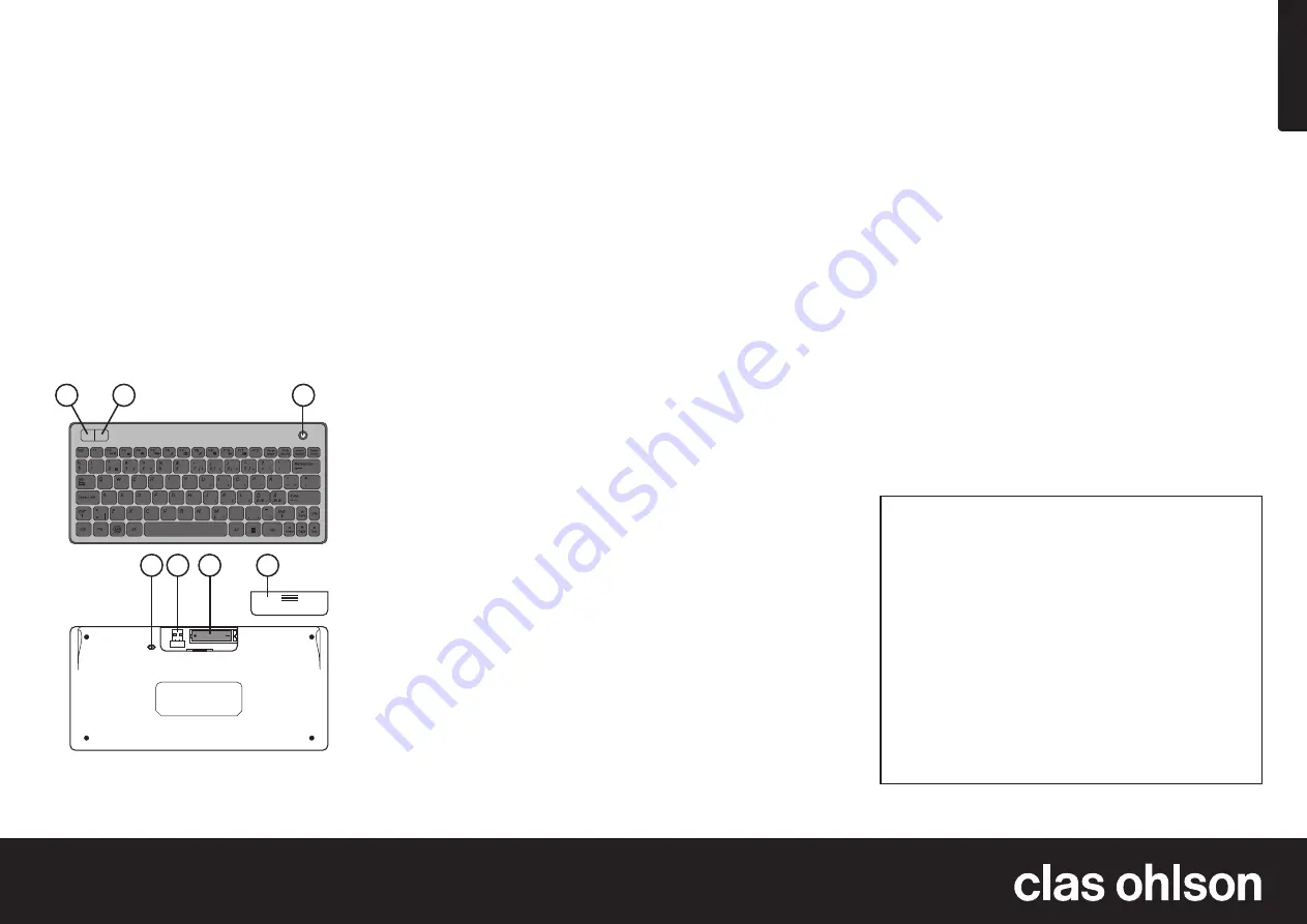 Clas Ohlson KG8004-UK Quick Start Manual Download Page 2