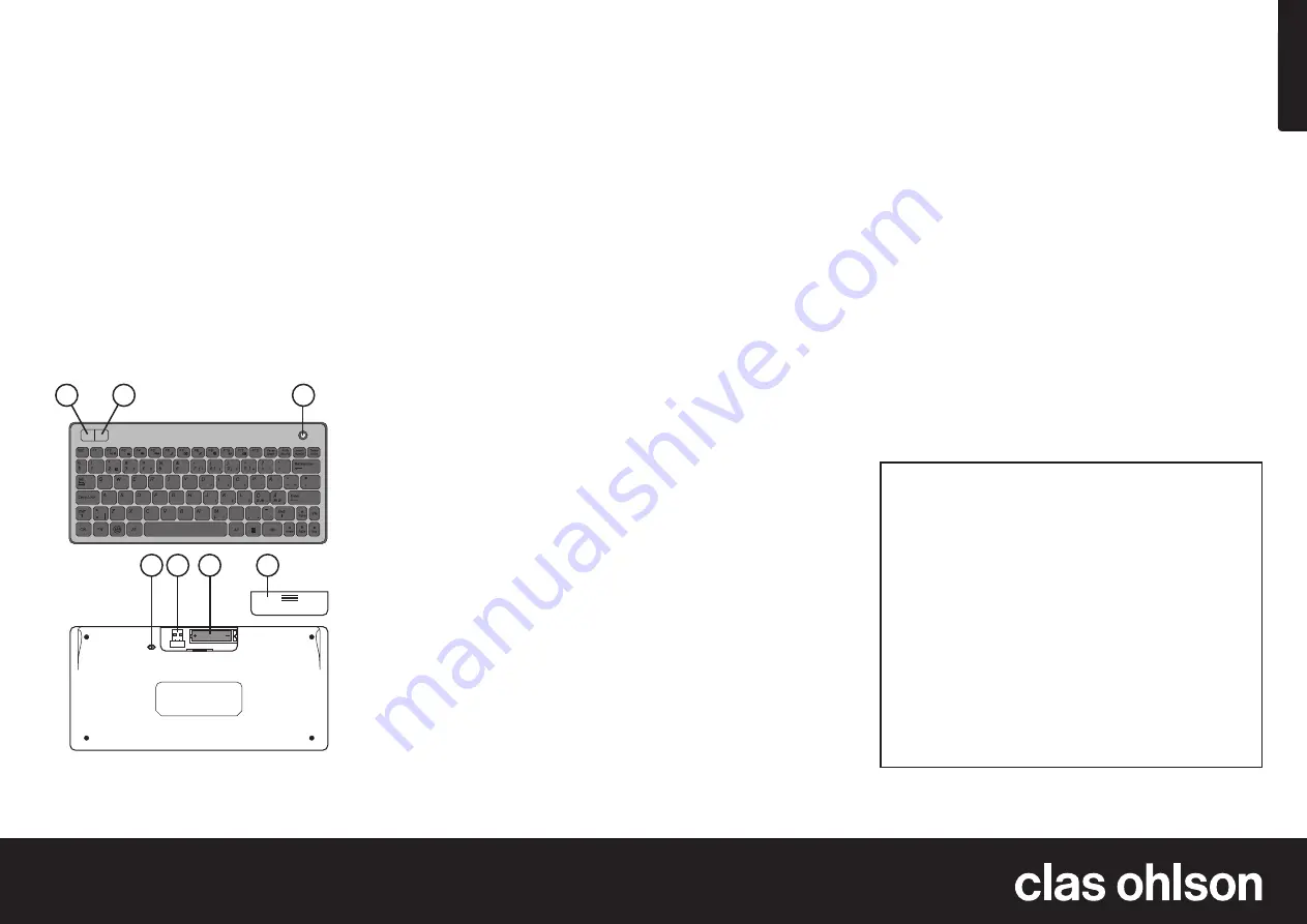 Clas Ohlson KG8004-UK Quick Start Manual Download Page 3