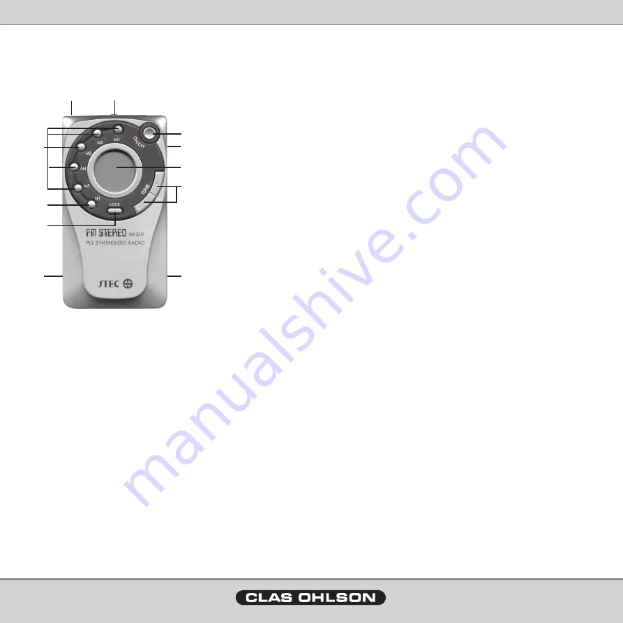 Clas Ohlson MR-332 Instruction Manual Download Page 2