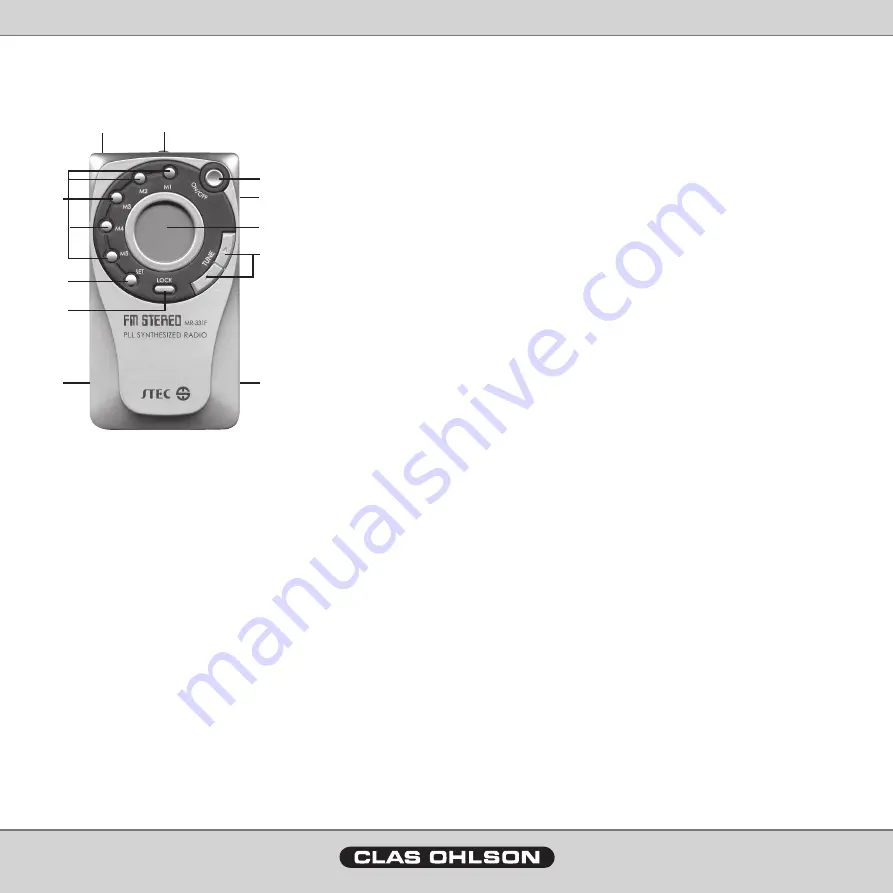 Clas Ohlson MR-332 Instruction Manual Download Page 3