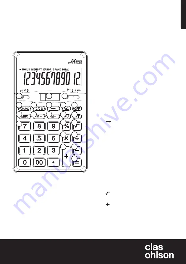 Clas Ohlson SW-2370 Quick Start Manual Download Page 1