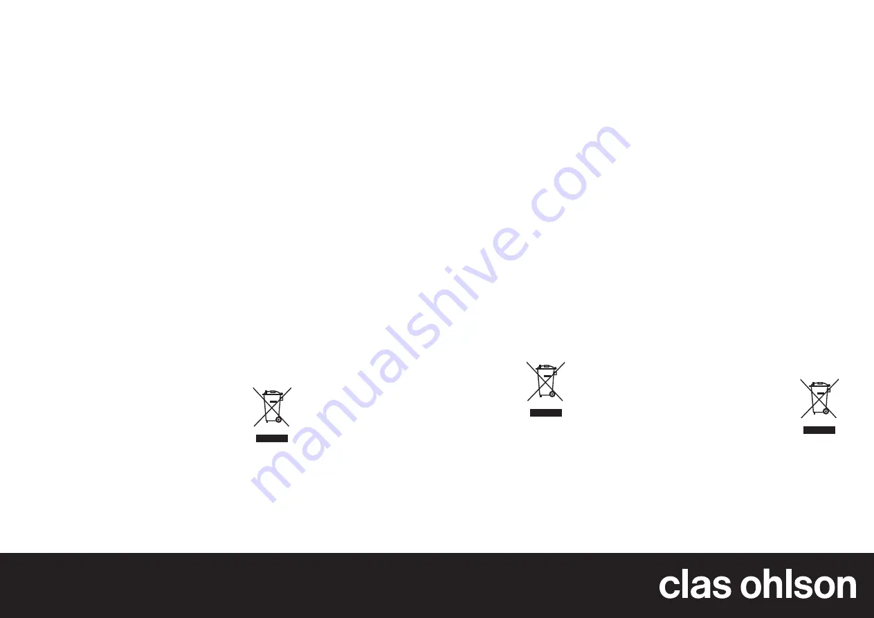 Clas Ohlson TN-3001 Manual Download Page 1