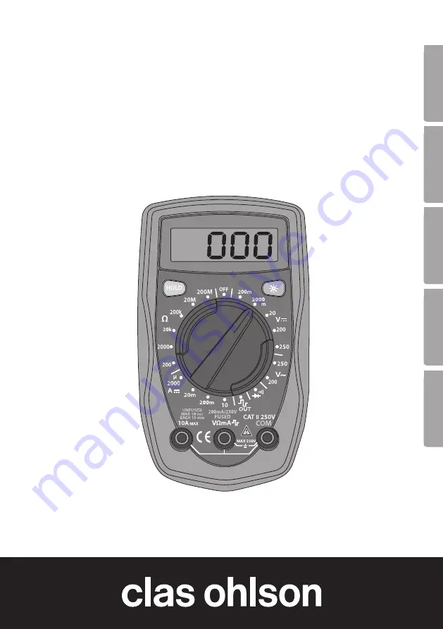 Clas Ohlson UT33D Manual Download Page 1