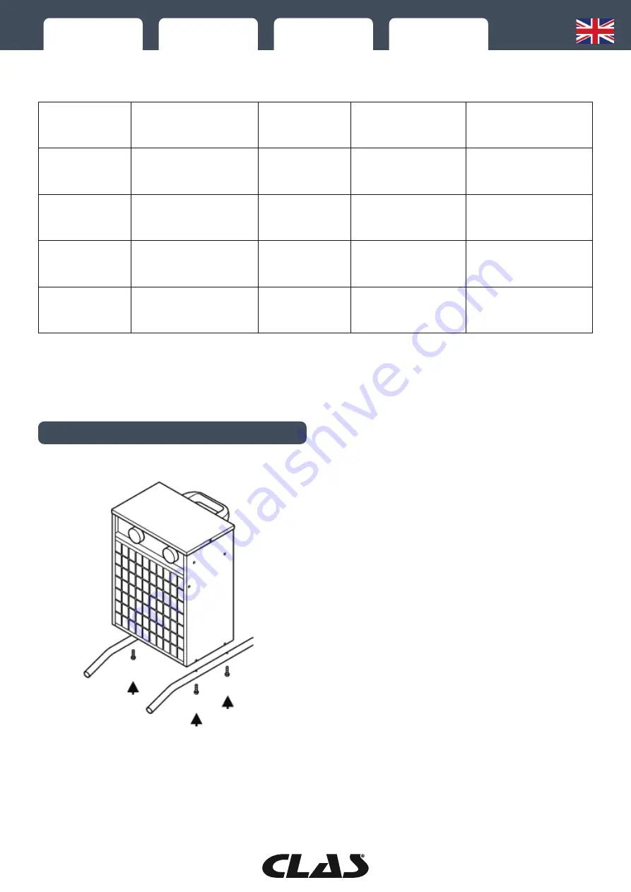 CLAS CH 0001 Manual Download Page 12