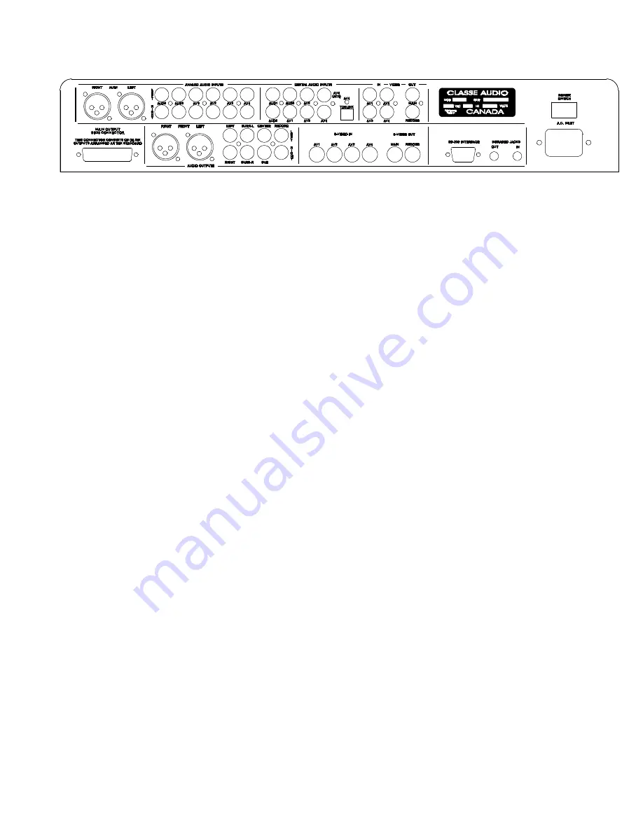 Classe Audio SSP-25 Owner'S Manual Download Page 11