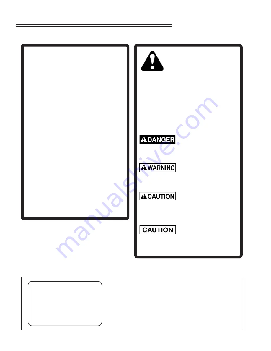 Classen RA-21B Operator'S Manual Download Page 4